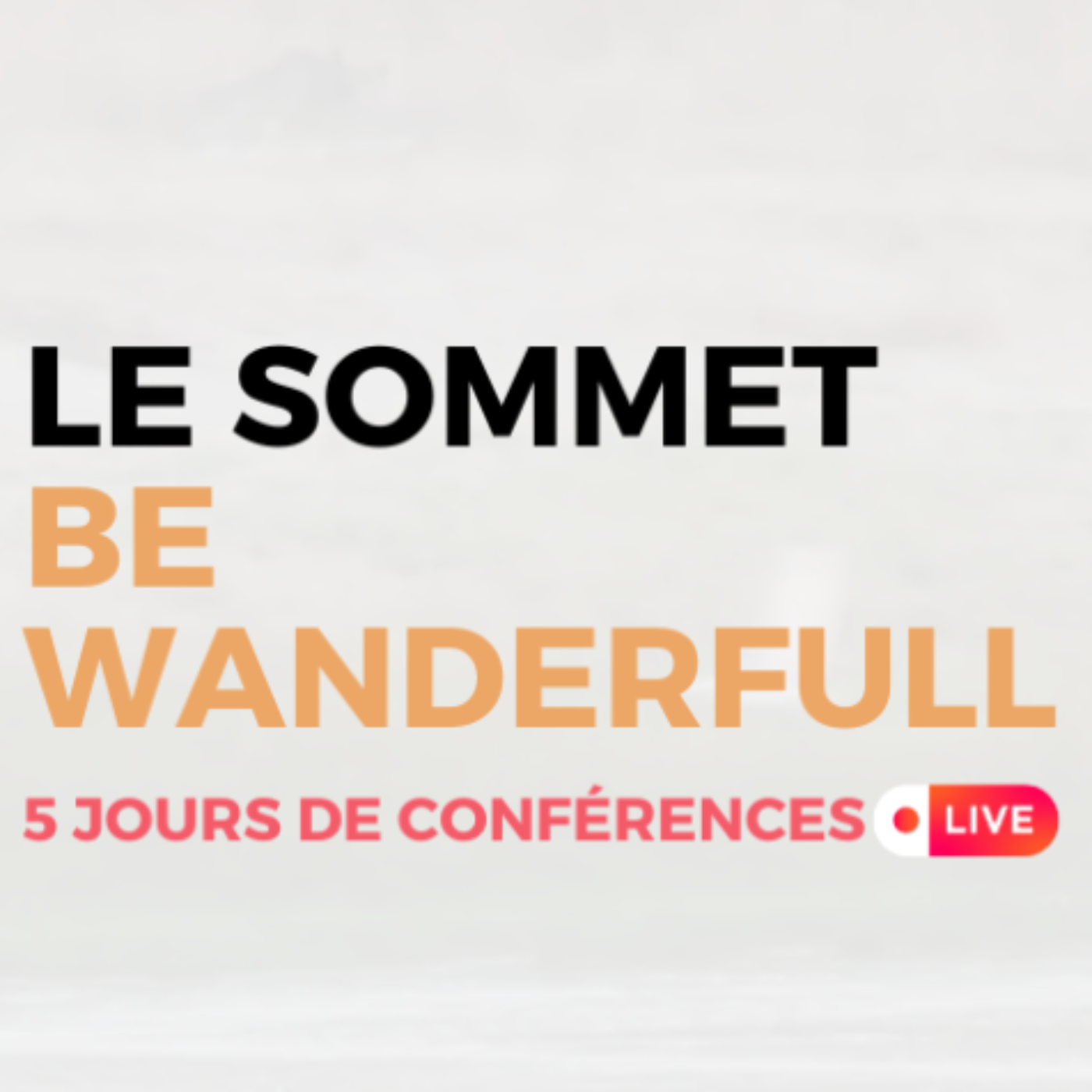 Le Sommet Be Wanderfull - Les Conférences